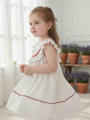 Delicate Lace & Bow Summer Dress